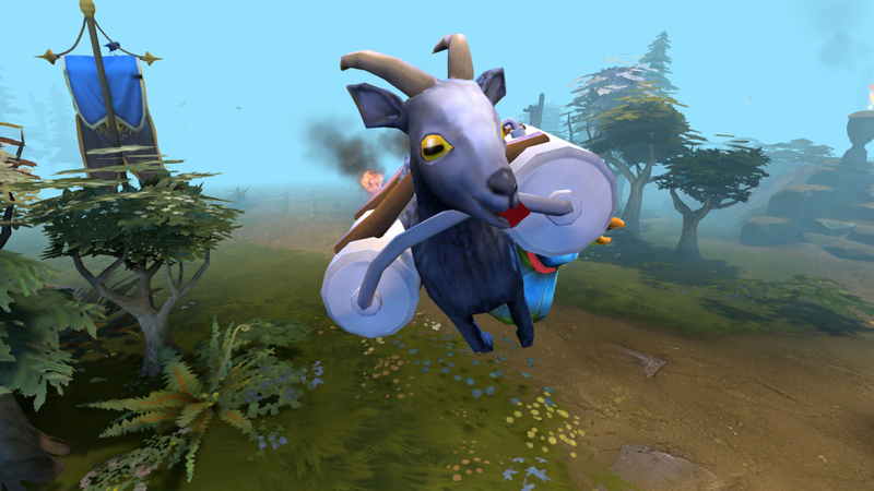 Illustration for article titled The Goat From Goat Simulator Would Make An Excellent Dota 2 Courier